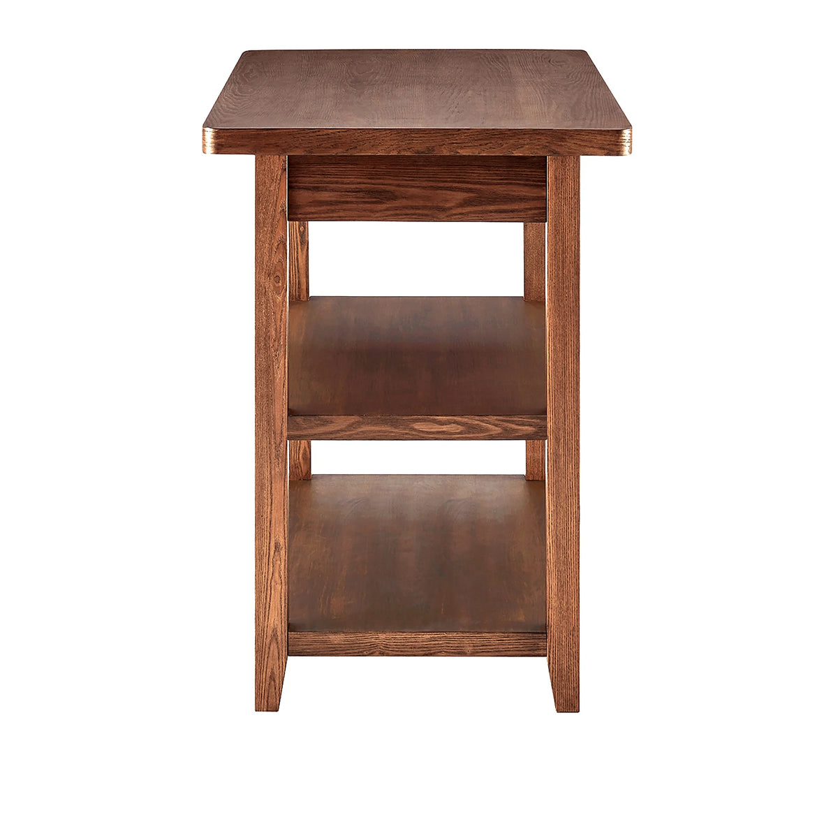 Better Homes & Gardens Reading Wood Kitchen Island with 2 Shelves and Drawers, Walnut Color