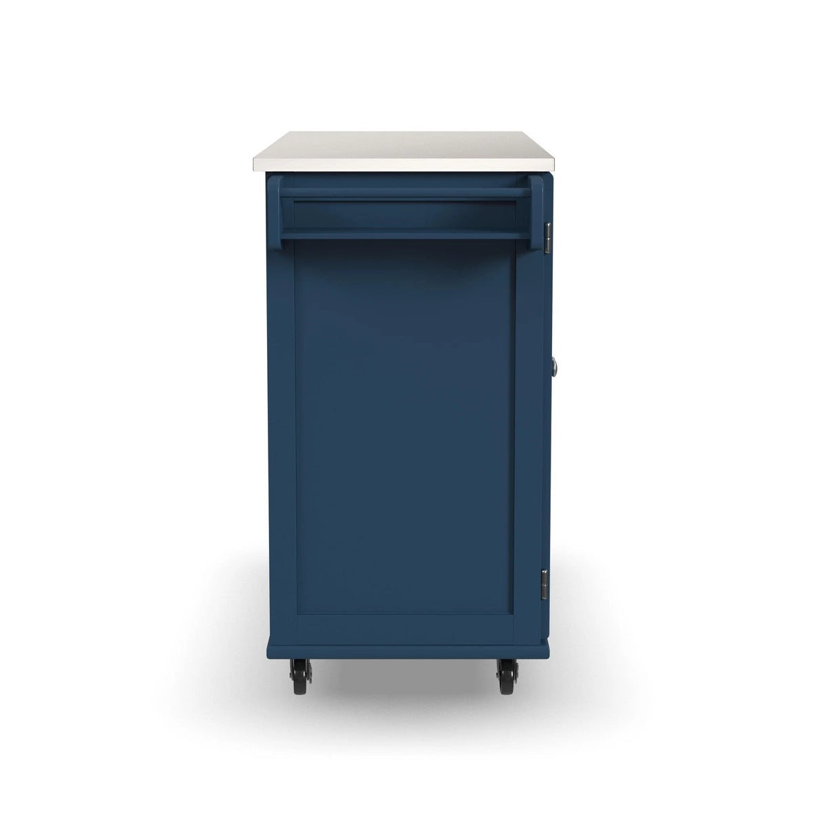 Homestyles Dolly Madison Engineered Wood Kitchen Cart in Sage Green/Nickel