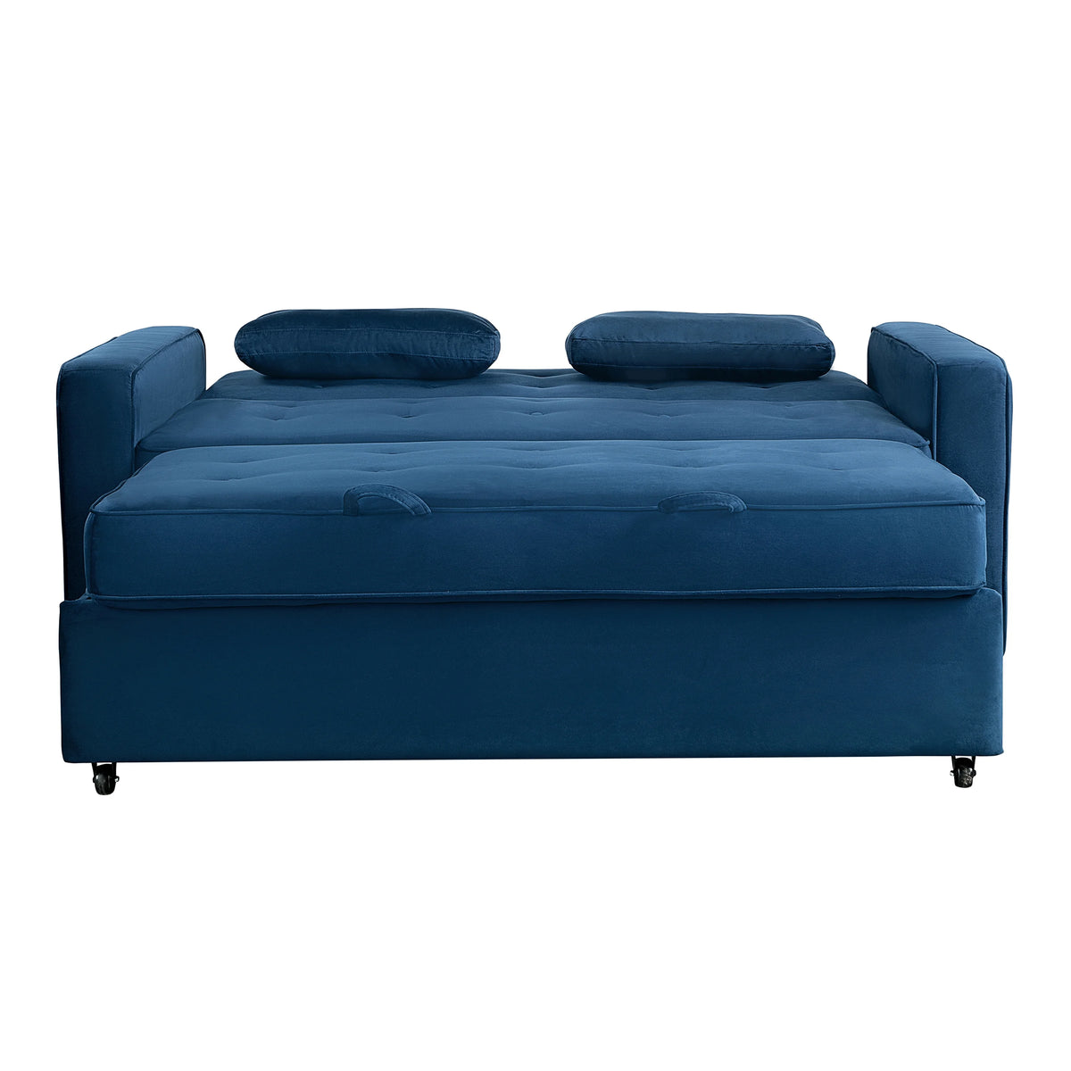 Serta Dream Convertibles Monroe Modern Polyester Convertible Queen Sofa Bed with Pillows Grey