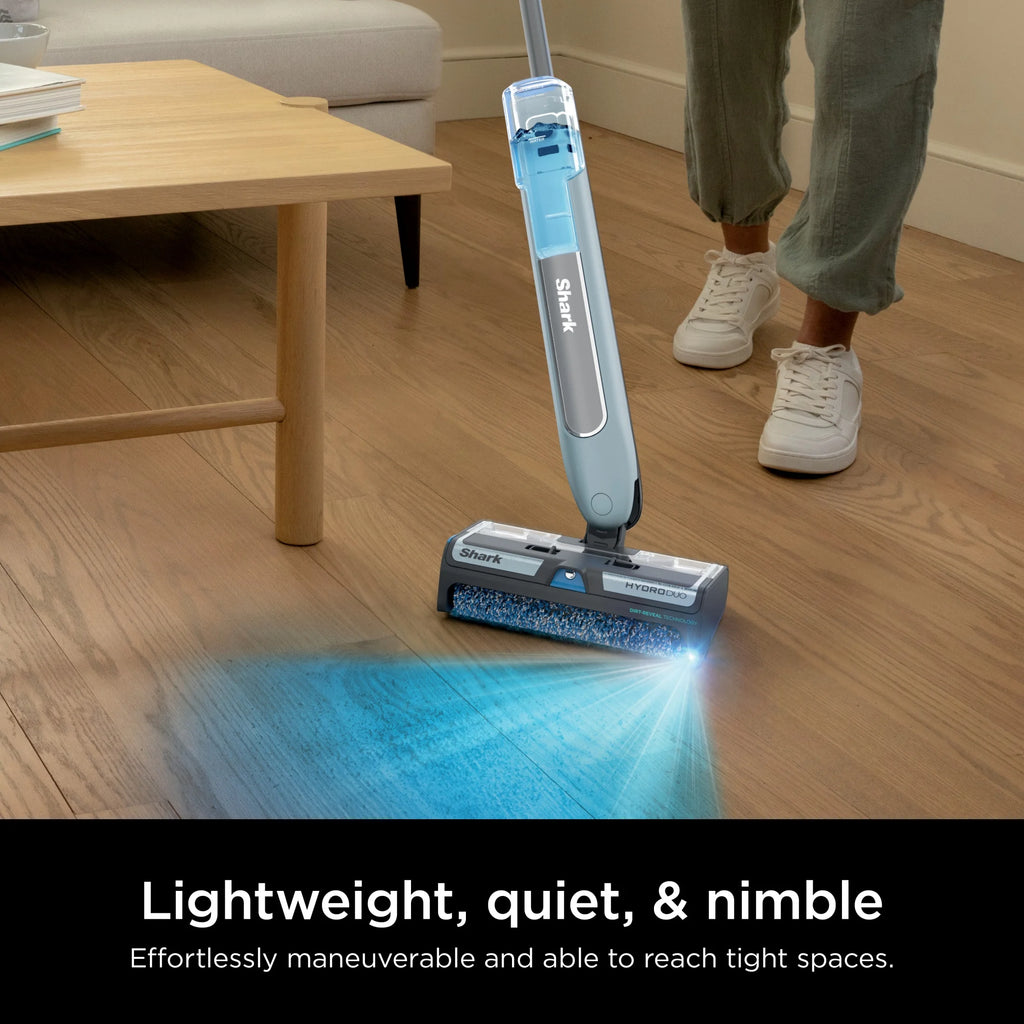 Open Box Shark HydroDuo with Dirt-Reveal Technology, Cordless, Hard Floor Cleaning System, Wet & Dry Debris Pickup, Mop & Scrubs All at Once, Hardwood, Tile, Laminate Floors, WW200