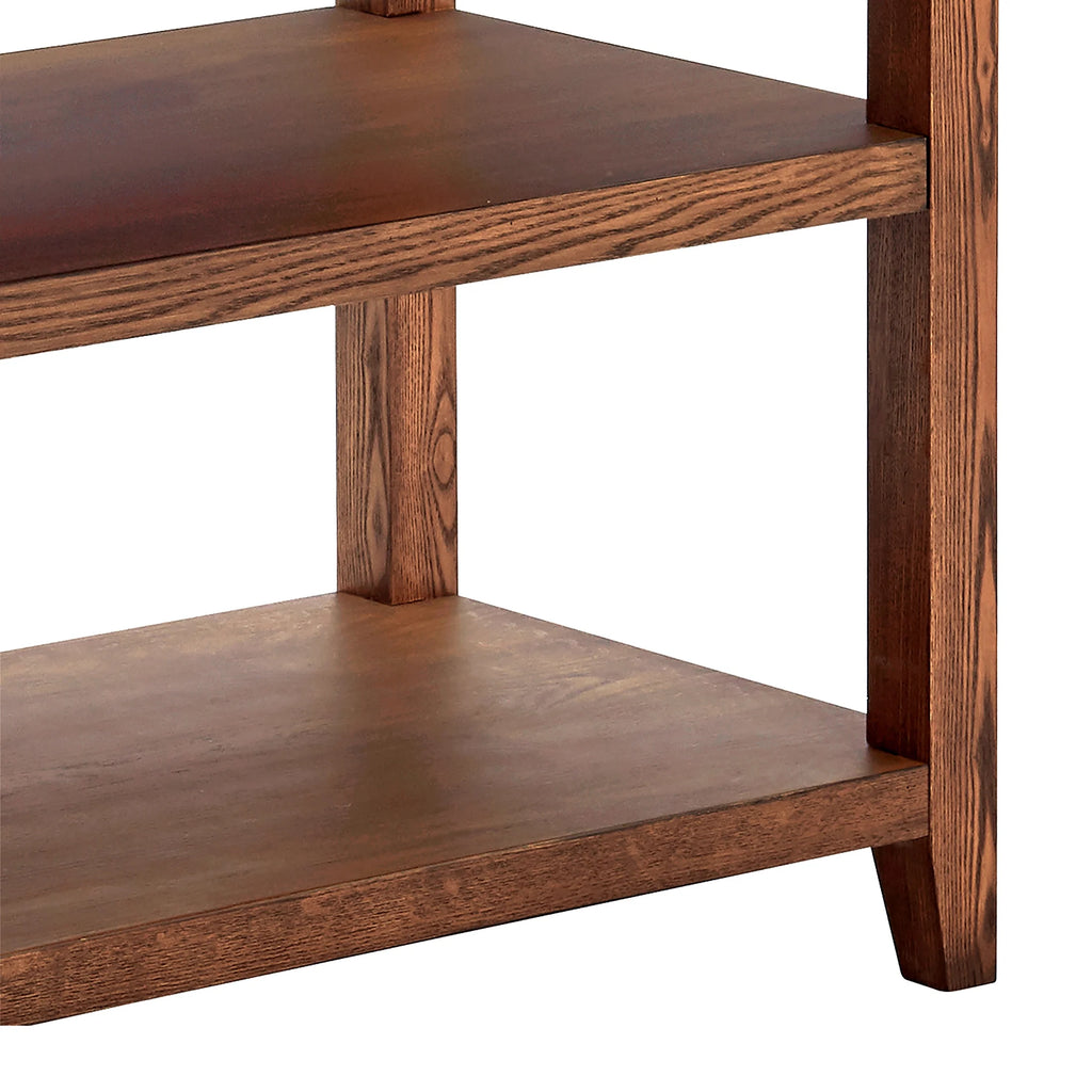 Better Homes & Gardens Reading Wood Kitchen Island with 2 Shelves and Drawers, Walnut Color