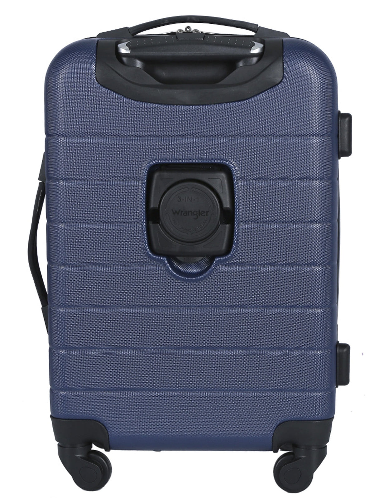 Wrangler 3 Piece Luggage Set with Cup Holder and USB Port, Olive Green