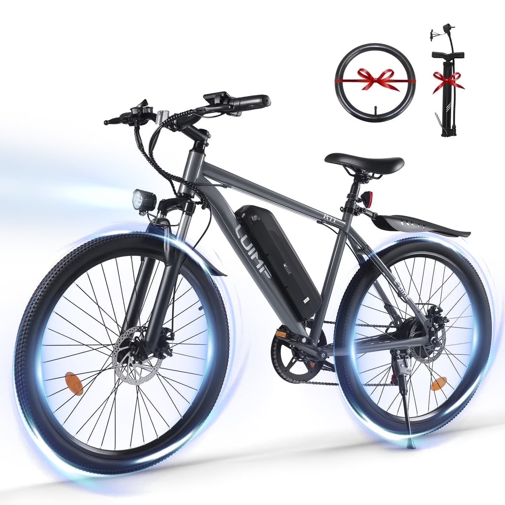 Hipatoo 26" Electric Bike 500W 20MPH E-bike, 36V 10.4Ah Battery, Ebike for Adults, E Bike UL2849