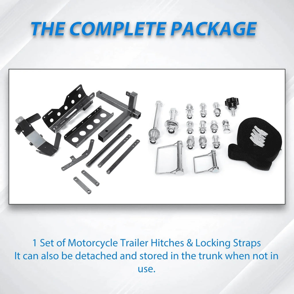 Kojem 800lb Motorcycle Trailer Hitch Carrier Tow Dolly Hauler Mount Rack 2 " Heavy Duty Steel