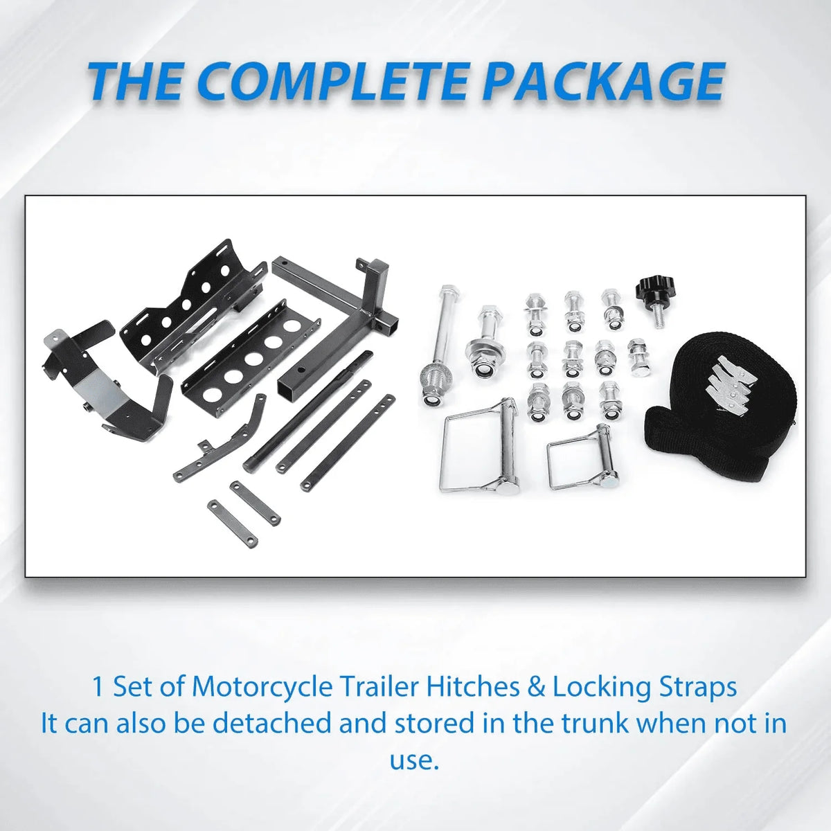 Kojem 800lb Motorcycle Trailer Hitch Carrier Tow Dolly Hauler Mount Rack 2 " Heavy Duty Steel