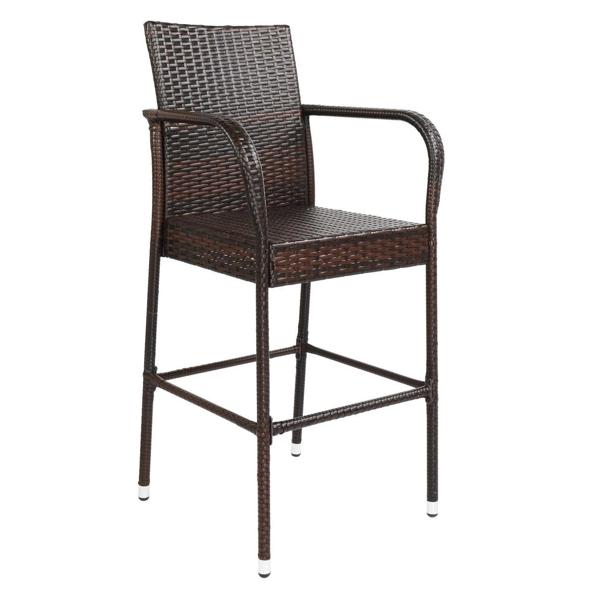 UBesGoo Set of 2 Wicker Chairs, Rattan Furniture Dining Chairs for Kitchen, Living Room, Wicker Conversation Bistro Chairs for Outdoor and Indoor, Brown