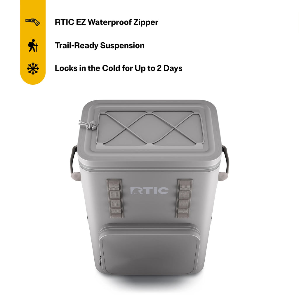 RTIC 48 Can Ultra-Tough Backpack Cooler, Leakproof Cooler, Waterproof Zipper, Navy