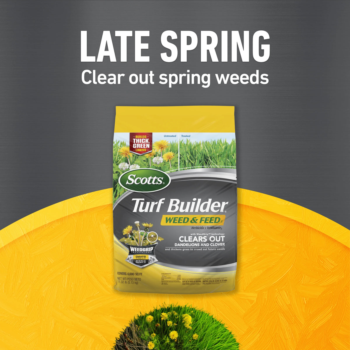 Scotts Turf Builder Bundle for Large Lawns with EdgeGuard DLX Broadcast Spreader
