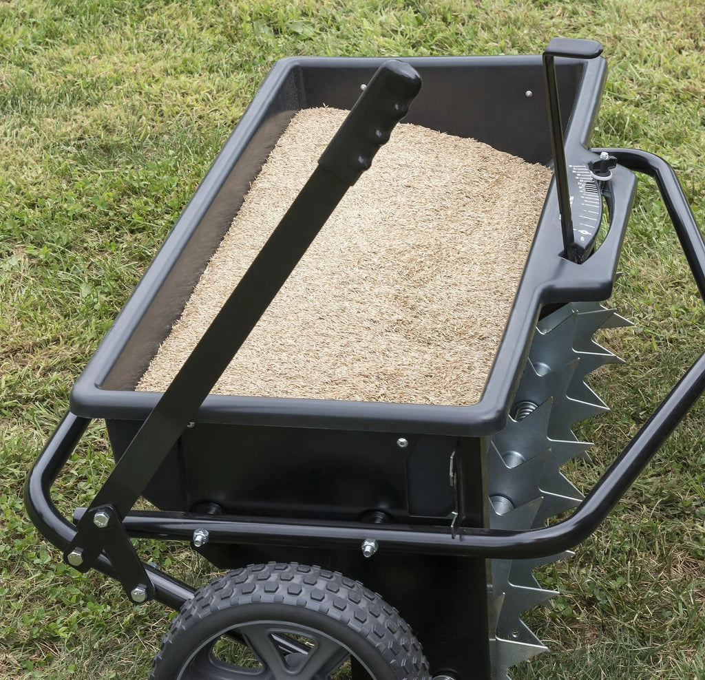 100lb Poly Drop Spreader/Spike Aerator