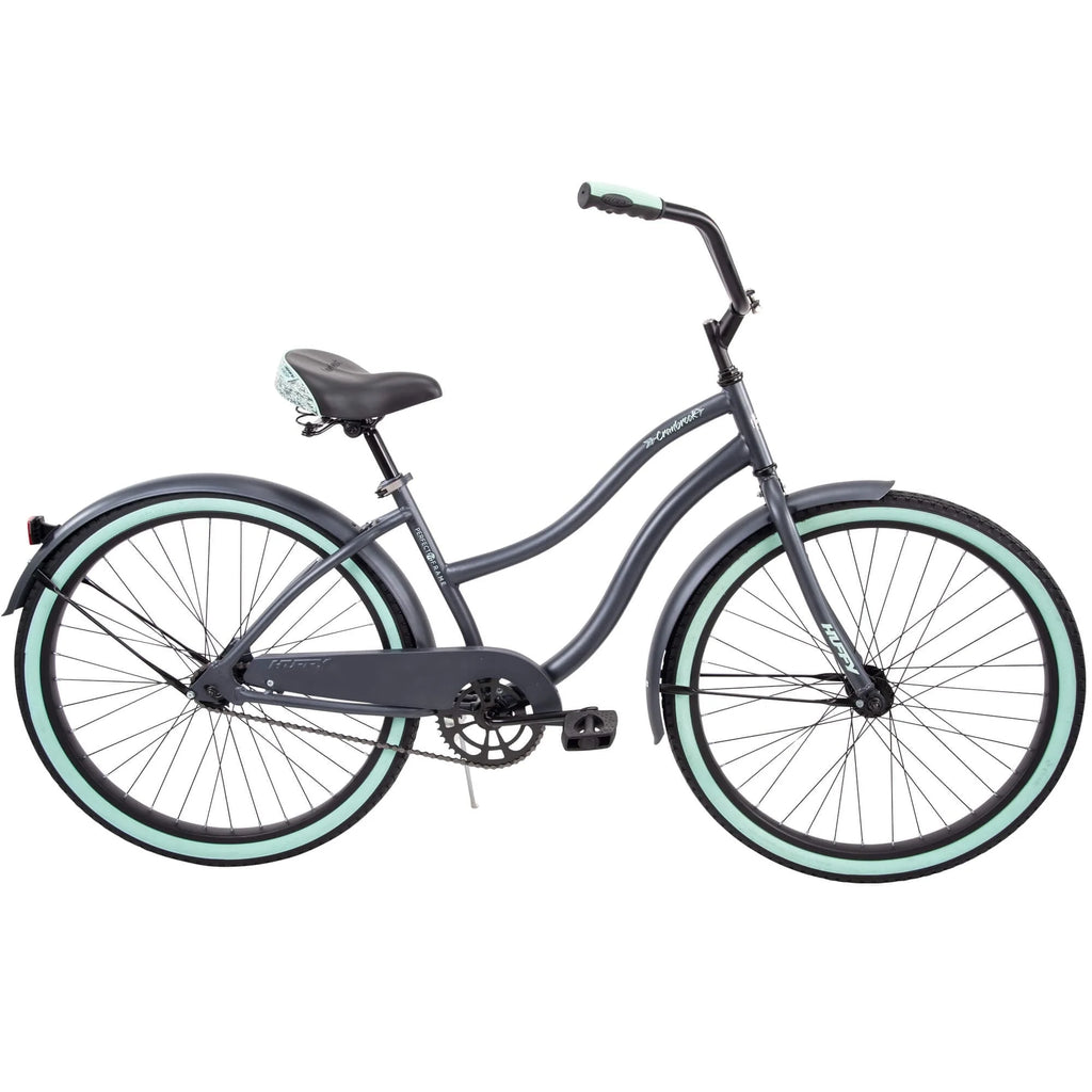 Huffy 26 Inch Cranbrook Women's Comfort Cruiser Bike, Gray