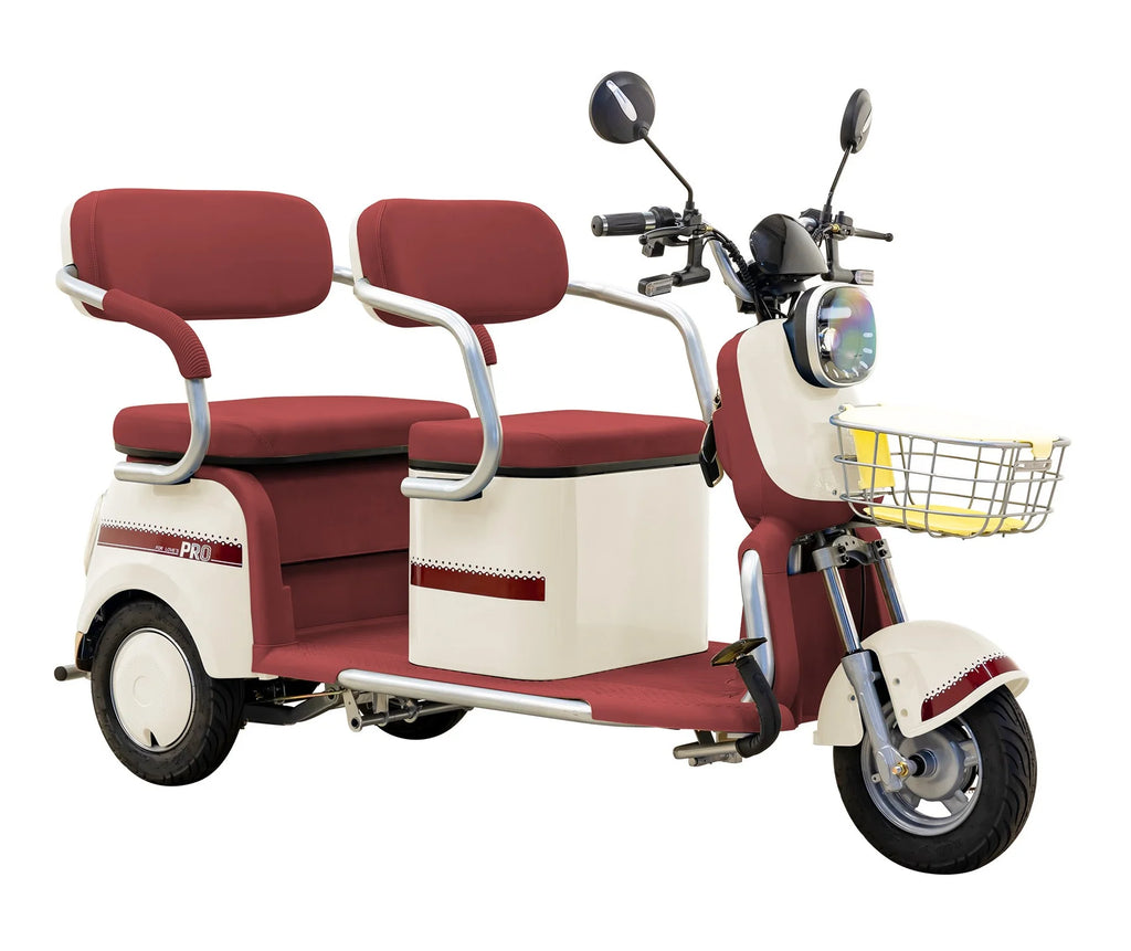 Massimo MGC E-Trike 3-Wheel Electric Cart 17 MPH, 2-Seater Adult Scooter Blue