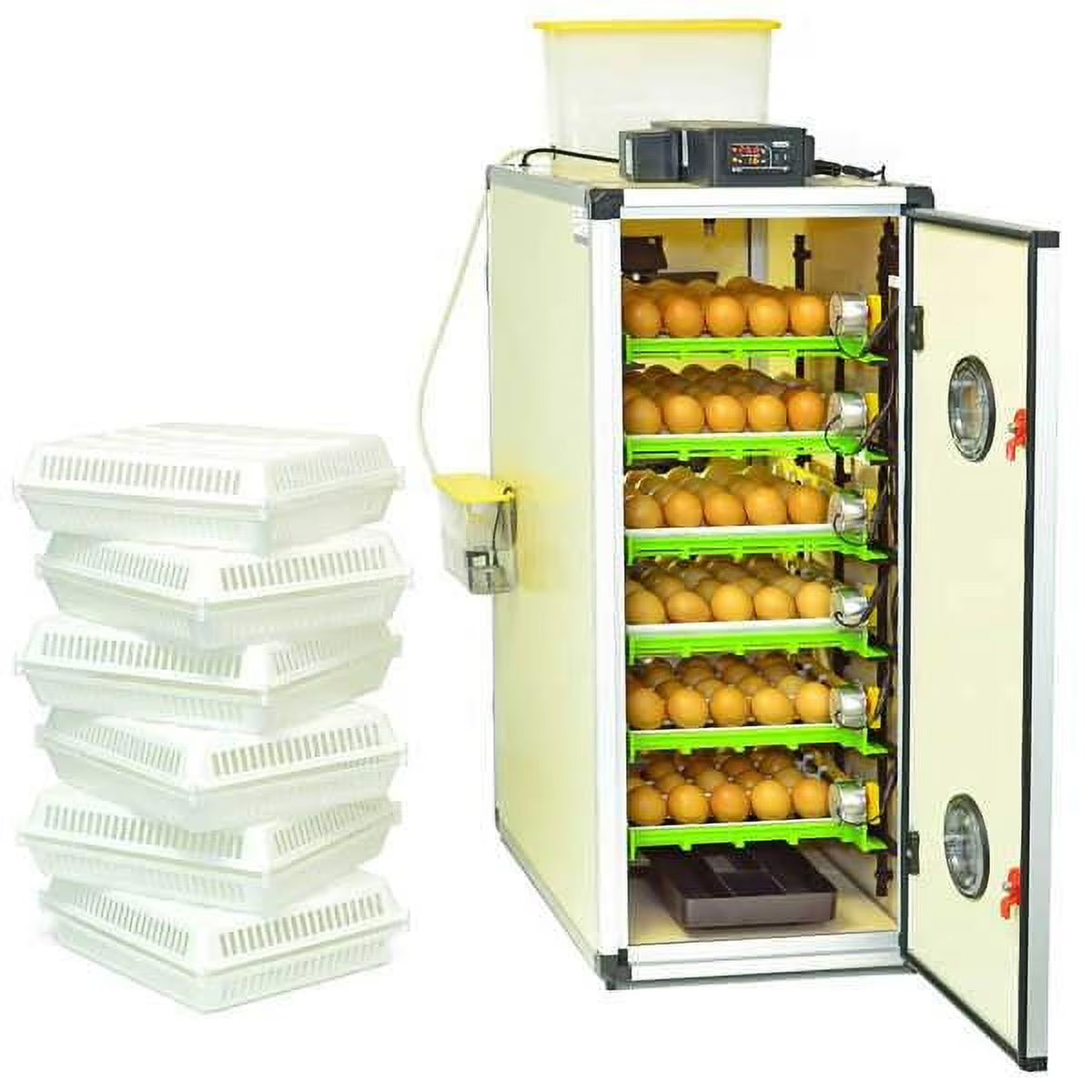 CT180SH Egg Incubator with Automatic Egg Turning & Perfect Humidity Controls, Set & Forget Design, Cabinet Incubators for Hatching Eggs, Incubate and Hatch 180 Chicken Eggs | Hatching Time