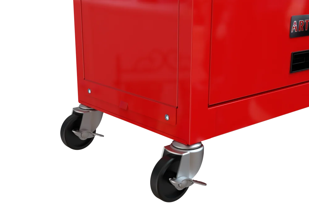 8-Drawer Rolling Tool Chest with Wheels, Removable Tool Box with Locking System, Tool Box Organizer with Hooks, Large Capacity Garage Storage Cabinet for Warehouse, Garage, Repair Shop, Orange