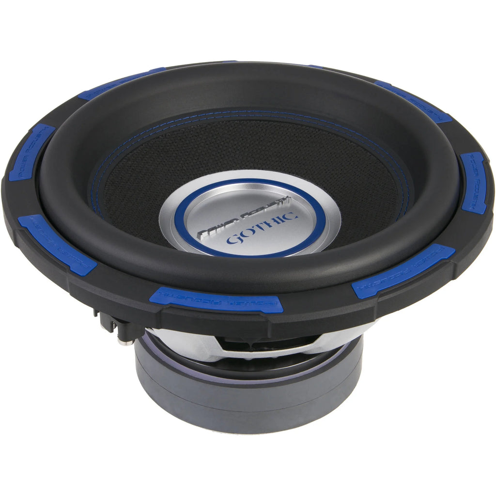 Power Acoustik Gothic Series GW-124 Premium 12" Subwoofer - 2,500 Watt Max, Composite Fiber Rigid Cone (New)