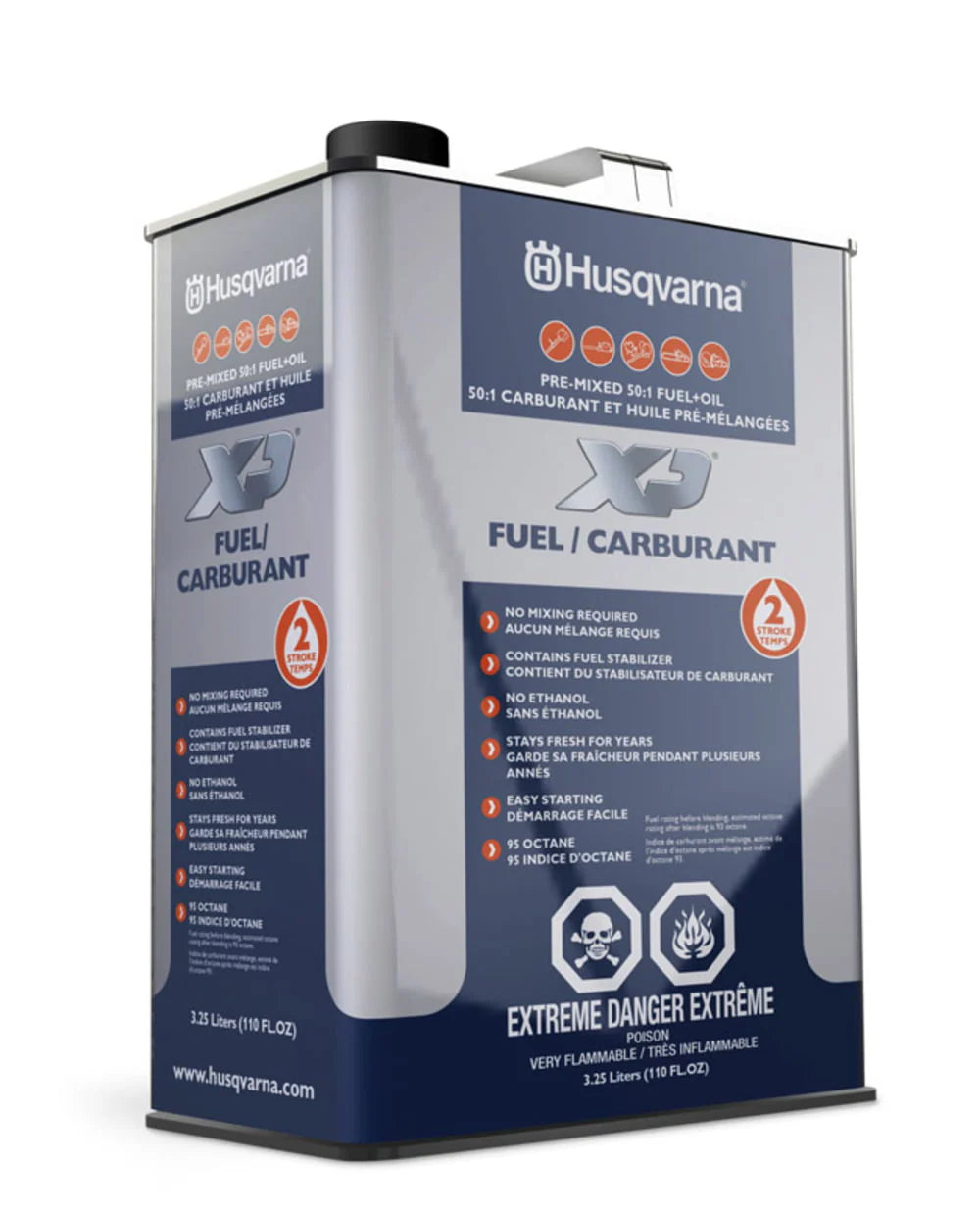 Husqvarna  Gasoline  50:1 Pre-mixed 2-Cycle Fuel  110 oz.
