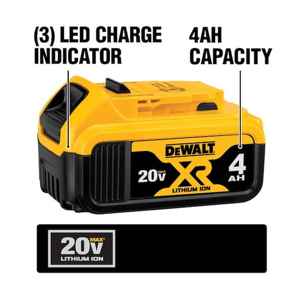 20V MAX Cordless 7 Tool Combo Kit, 20V MAX 4.5-5 in. Grinder, and (1) 20V 4.0Ah and (1) 20V 2.0Ah Batteries