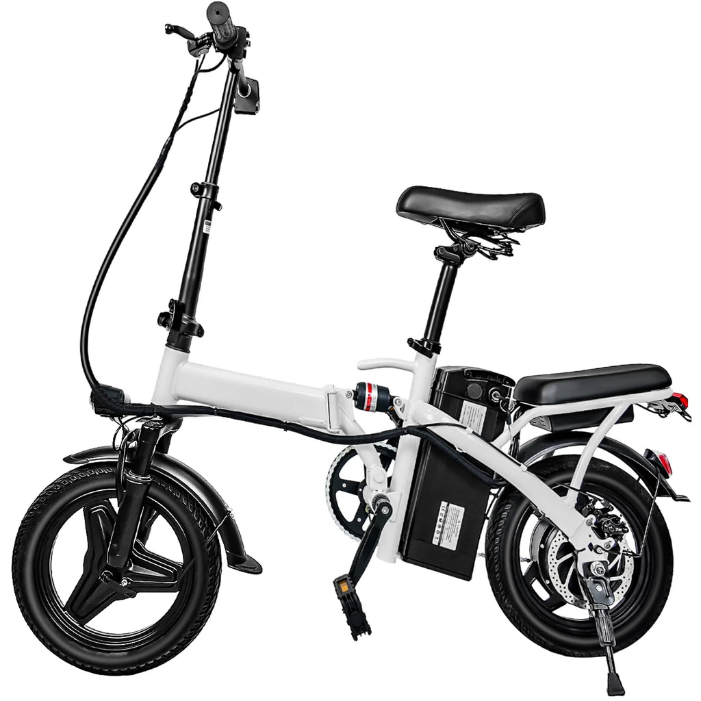 14" A1 Electric Bike Easy Folding, Commuter Electric Bicycle for Adult, City E-Bike Peak 500W Motor, 576 Wh Removeable Battery,Max Range 20 Miles & Max Speed 20 Mph,Mini Ebikes