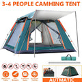 4 Person Family Camping Tent 4 Season Waterproof Anti-UV Windproof Tents Family
