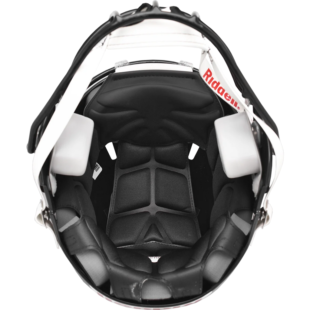 Riddell Speed Platform Youth Football Helmet, White/Gray, Large