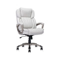 Serta Garret Executive Office Chair White Bonded Leather