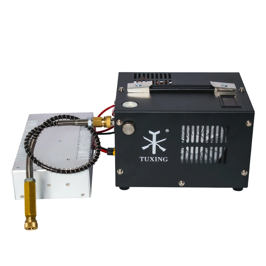 TUXING 4500Psi PCP Air Compressor w/ Built-in Transformer, One-Button Start for PCP Rifles, Paintball Guns, Diving Tanks