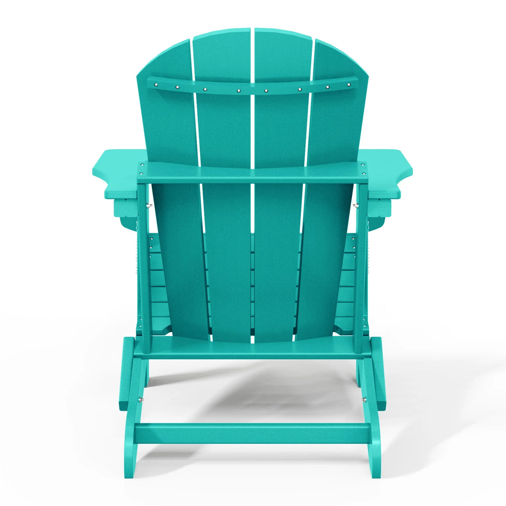 Westintrends Outdoor Folding HDPE Adirondack Chair, Patio Seat, Weather Resistant, Dark Brown