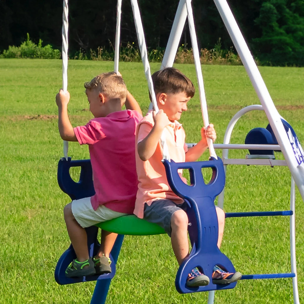 XDP Recreation All Star Playground Metal Swing Set for up to 7 Children