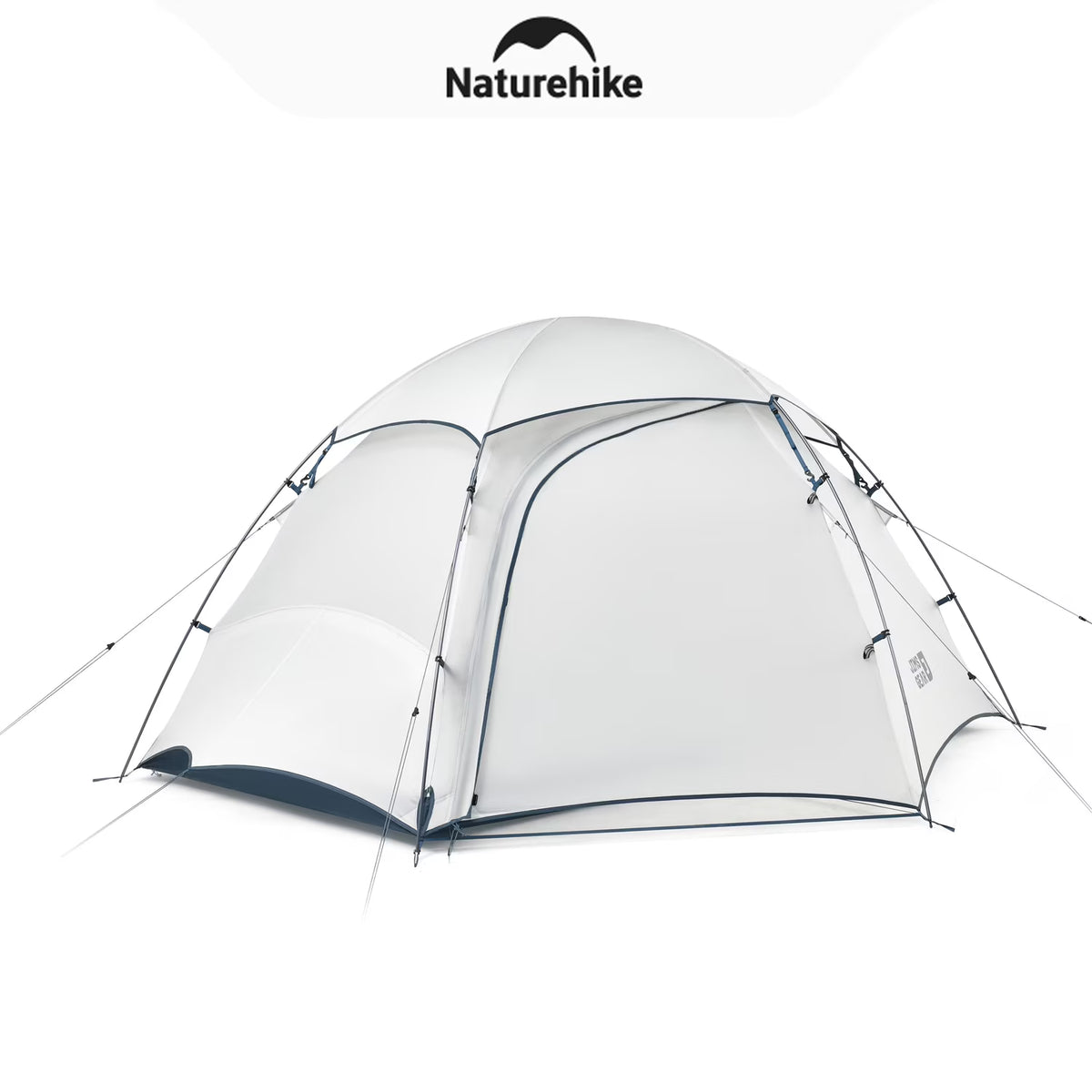 Naturehike, Hiking Tent, Large Space Outdoor Camping Tent, Lightweight Backpacking Tent with Vestibule, Waterproof Four Seasons Dome Tent, Stable Tri-Cross Support Structure, Strong Wind Resistance