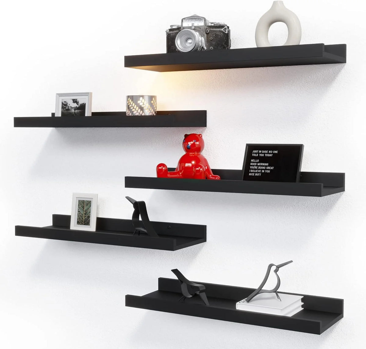 5-Piece Floating Wall Shelves