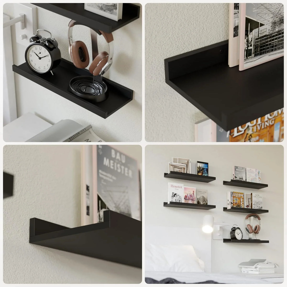 5-Piece Floating Wall Shelves