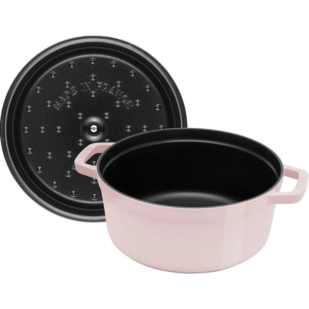 Staub Cast Iron 4-qt Round Cocotte - Matte Black
