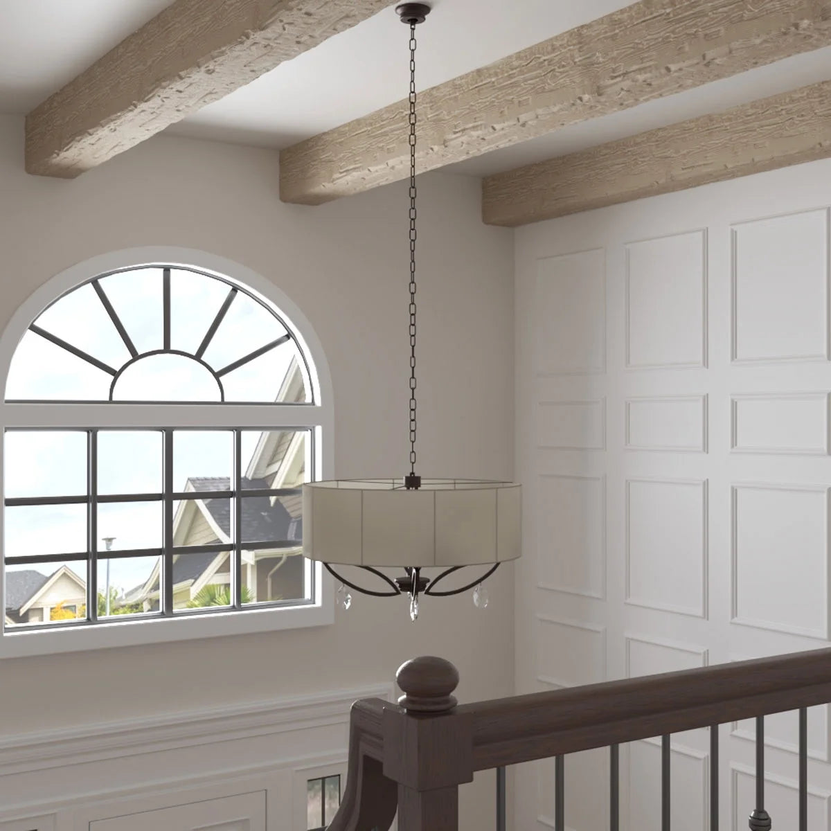 Ekena Millwork 3 1/2"W x 3 1/2"H x 120"L 3-Sided (U-Beam) Salvaged Timber HeritageTimber Faux Wood Ceiling Beam, Kona Brown