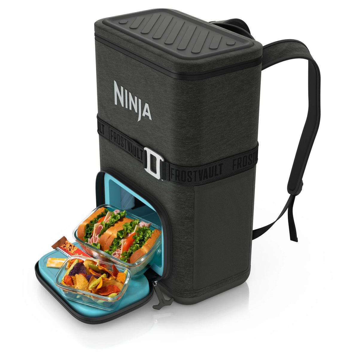 Ninja Outdoor FrostVault Go 24-Can Soft Cooler with Cold Dry Zone, Lakeshore Blue - FF124NV