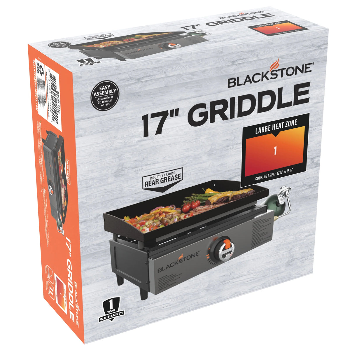 Blackstone 17 Original Tabletop Griddle with Stainless Steel Front Panel