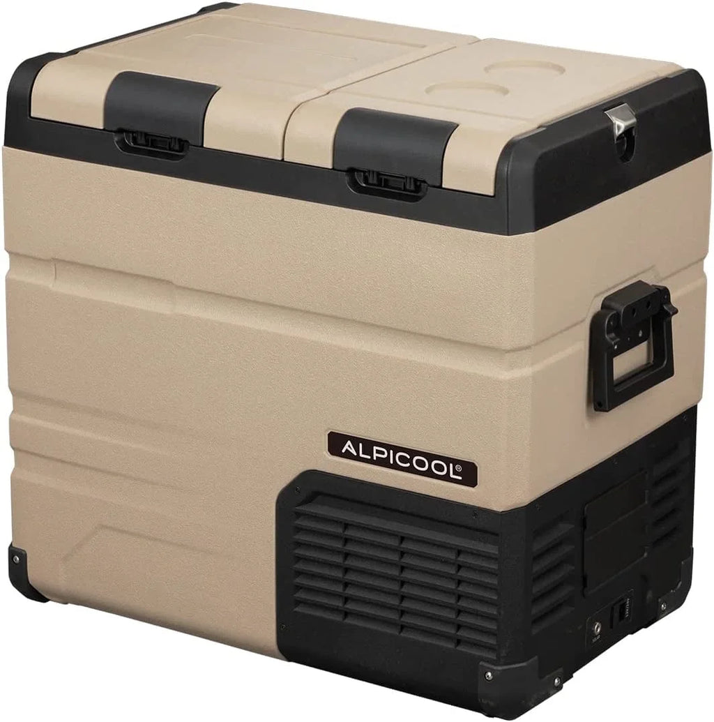 Alpicool TA35 Portable Refrigerator 37 Quart(35 Liter) Dual Temperature Control Fridge Mini Freezer for Travel,Camping,Fishing, Outdoor -12/24V DC