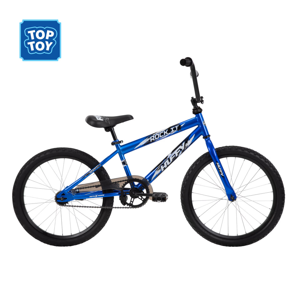 Huffy 20" Rock It Kids' Bike, Fits Riders 44"-56", Blue, Child, Boys