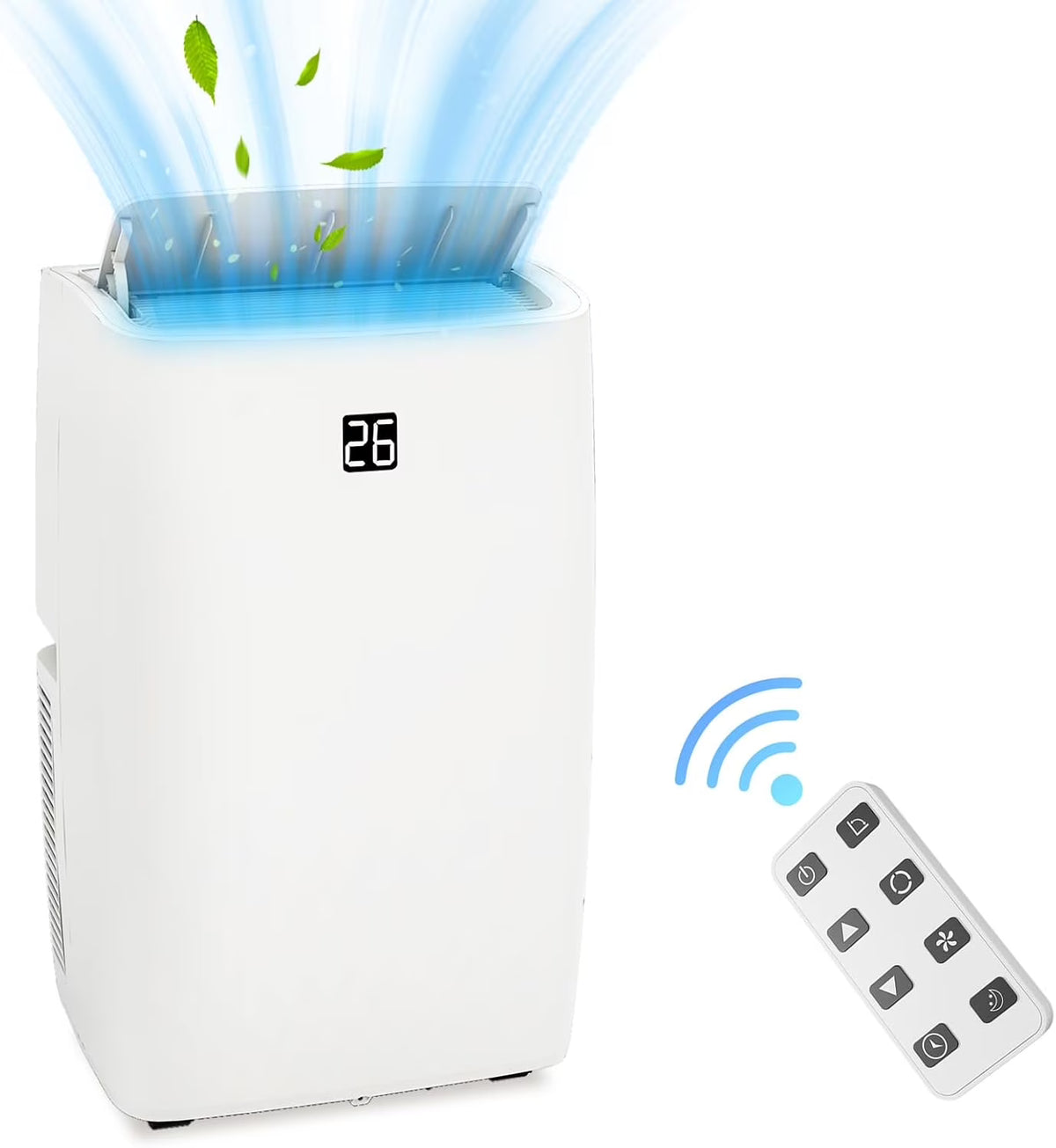 Litake 12000 BTU Portable Air Conditioner 4-in-1 Portable AC Unit Cool up to 550 sq.ft, Portable Air Conditioners, White