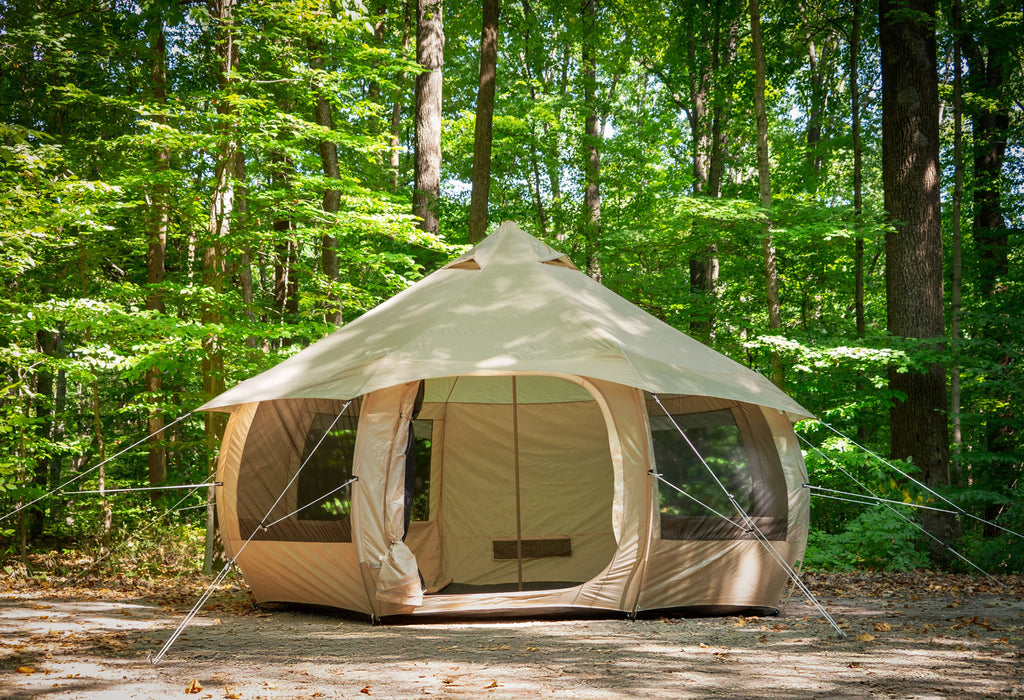 Ozark Trail Mushroom Glamping Bell Tent, with Ripstop Fabric, 6-Person