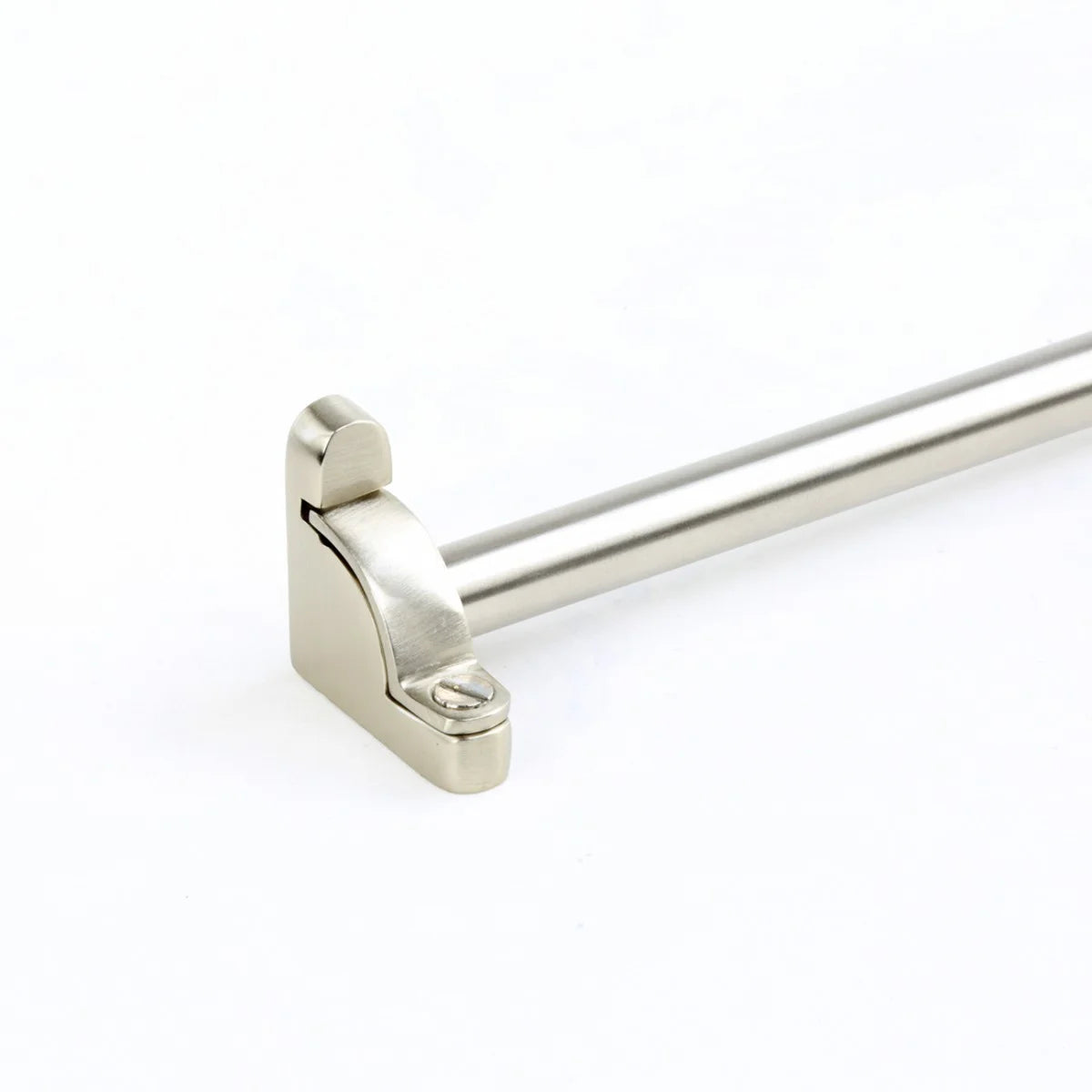 Brushed Satin Nickel Round Carpet Rods for Stairs Runner Rod Tube Holder Stair Runner Brackets 39 5/8 inch Set of 13 Renovators Supply