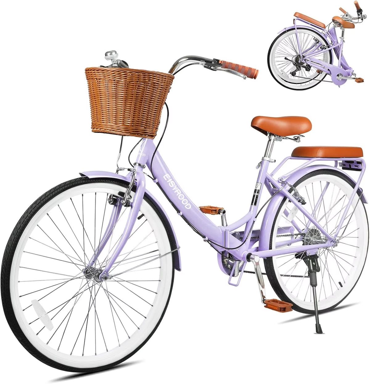 Gaonala 26 inch Womens 7-Speed Pink Cruiser bicycles a versatile family bike and womens beach bikes for urban commutes and leisure