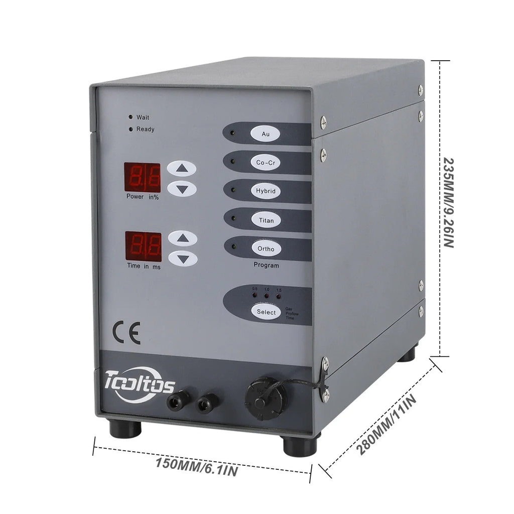 TOOLTOS Automatic CNC Spot Welding Machine, Handheld Welding Machine Portable for Metal, 110v / 60hz Permanent Jewelry Welder kits Weldable Solid.
