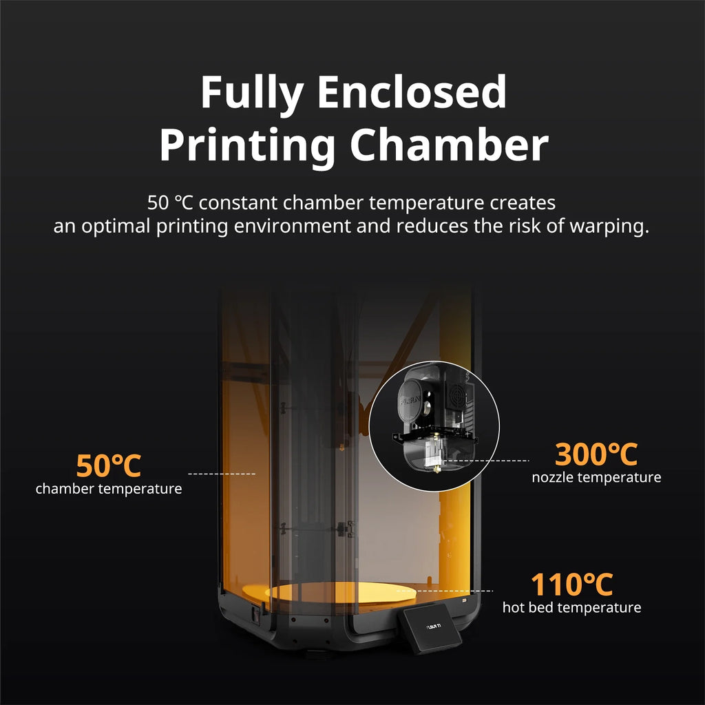 FLSUN T1 Delta 3D Printer - 1000mm/s Ultra-Fast Printing ,30,000mm/s2 Acceleration, 300C Nozzle FDM 3D Printers with Fully Auto Leveling , 50 Enclosed Chamber