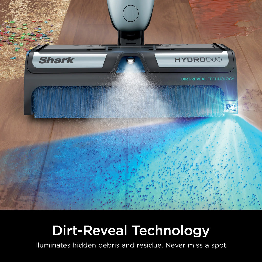 Open Box Shark HydroDuo with Dirt-Reveal Technology, Cordless, Hard Floor Cleaning System, Wet & Dry Debris Pickup, Mop & Scrubs All at Once, Hardwood, Tile, Laminate Floors, WW200