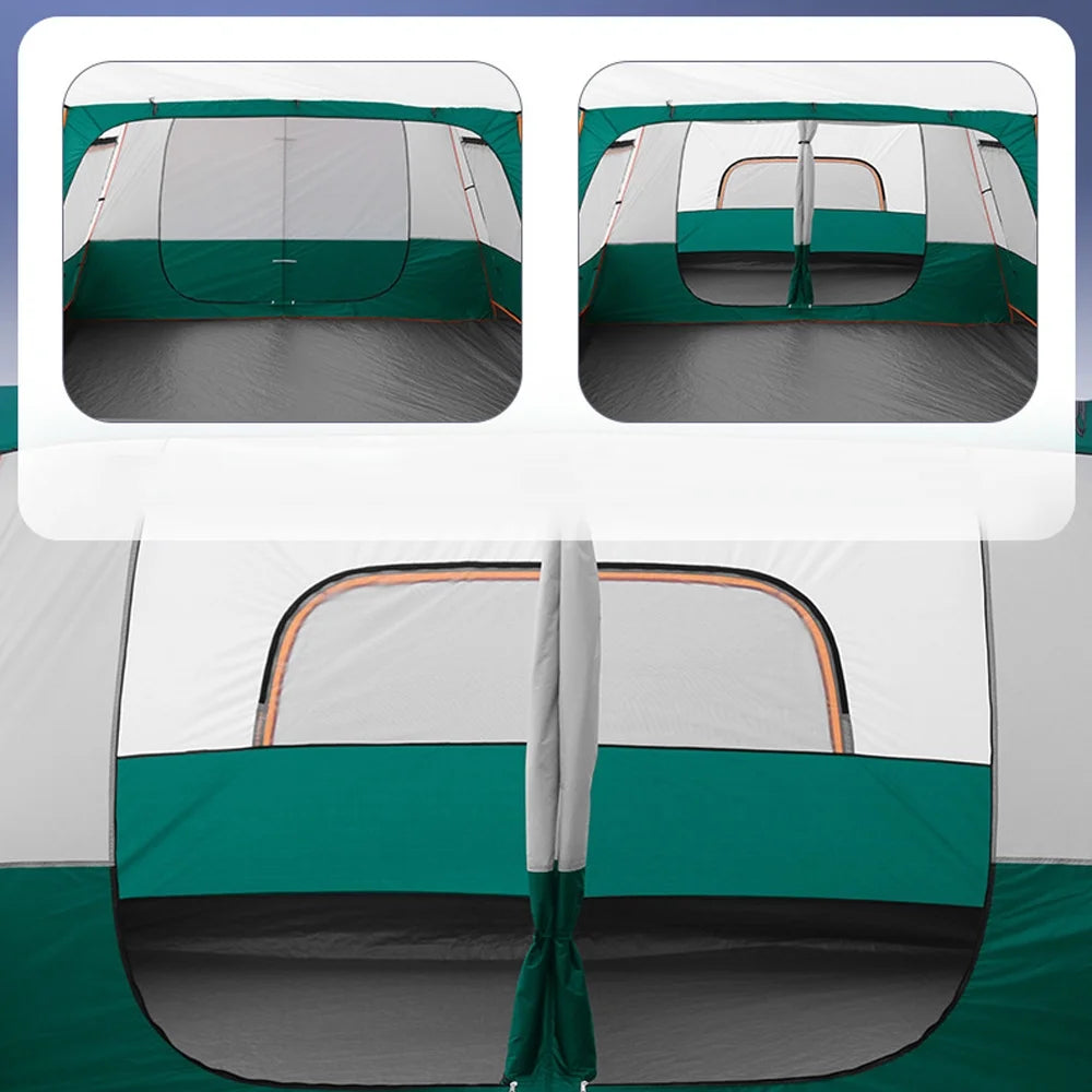Eccomum 12-Person Family Cabin Tent with Divided Curtains