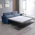 BALUS 2-in-1 Sofa Bed, Full Pull-out Sofa Bed, Sofa Bed with Foam  Mattress, Loveseat Sofa Bed for Living Room, Bedroom, Office, Small Space, Blue
