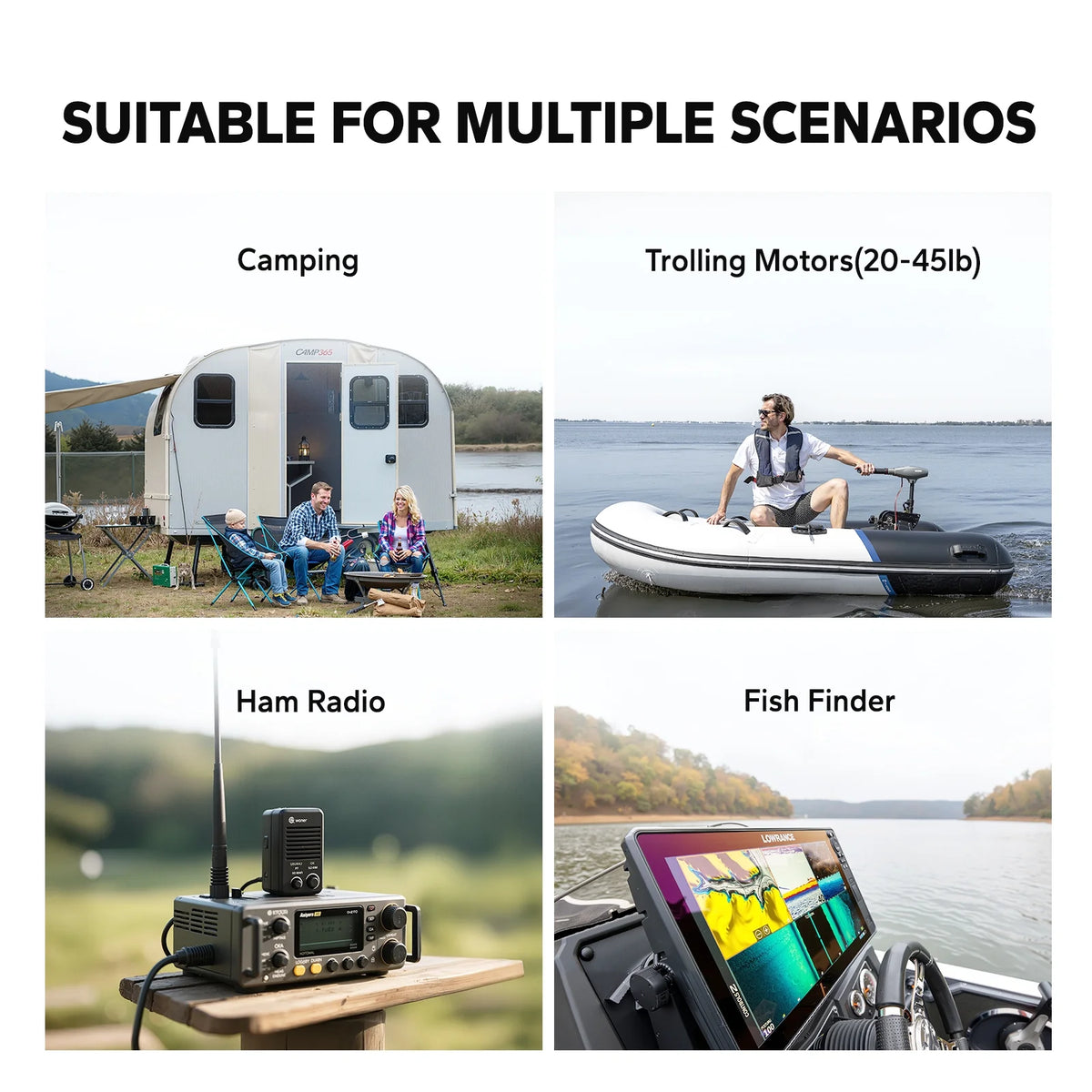 LiTime 12V 50Ah LiFePO4 Lithium Ion Battery, 4000+ Cycles, Lighter LiFePO4 Battery for Camping Trolling Motor Solar