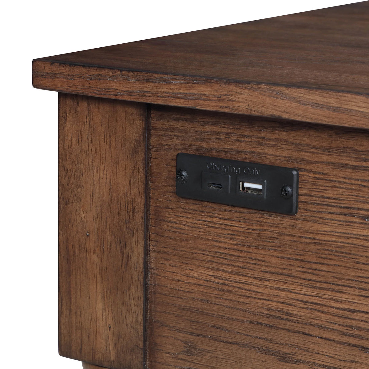 Pioneer Woman Harper Spindle Nightstand with USB Charging Ports, Adults and Teens, White Finish
