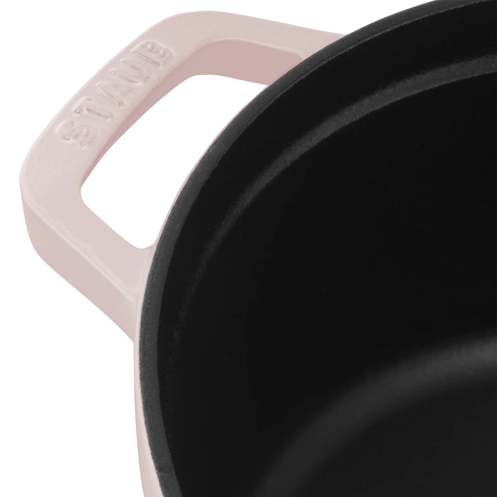 Staub Cast Iron 4-qt Round Cocotte - Matte Black