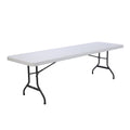 Lifetime 8-Foot Commercial Grade Folding Table, White Granite (22980)