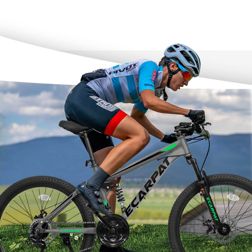 Outdoor Bike A2660 26 Inch Mountain Bike, 21-Speed Disc Brakes, Durable Frame, Front, Rear Dual-Shock Absorption, Unisex for Commuting, Travel, School, Mountain and City Road Cycling,Mountain Bike fo
